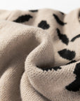 Leopard Stripe Drop Shoulder Sweater