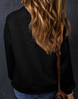 Saige Half Zipper Collared Sweatshirt