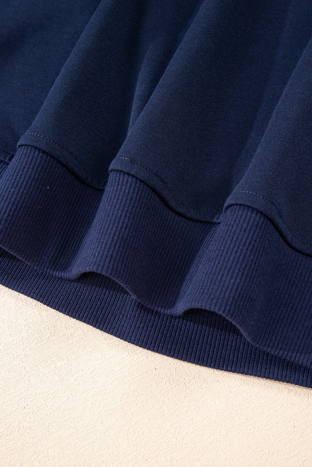 Hana Striped Detail Crewneck Pullover