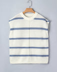 Stripe Batwing Sleeve Sweater Tee