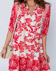 Ariel Loose Flower Mini Dress