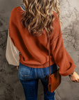 Alejandra Sleeve Ribbed Trim Sweater