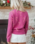 Ella Holiday Drop Shoulder Sweater