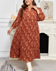 Mallory 4 Sleeve Long PLUS Dress