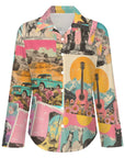 Baha Ranch Dreamgirl Retro Pop Western Vintage Button Up Shirt