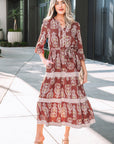 Katie Trim Tiered Maxi Dress