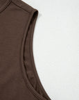 Plus Size Solid Bow-Tie Peplum Tank Top