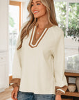 Maren Long Sleeve Blouse Long Sleeve Top
