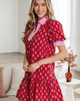 Amina Bubble Sleeve Mini Dress