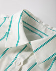 Stripe St. Patrick's Day Short Sleeve Mini Dress