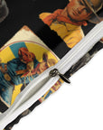 Vintage Cowboy Collage Design 3-Piece Bedding Set (1 Duvet Cover + 2 Pillow Shams) – 102"×90"