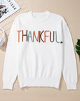 Thankful Embroidered Sweater