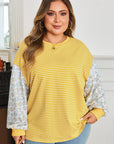 Evelyn Sleeve Patchwork Loose Top