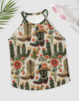 Baha Ranch Cactus Boots Tank Top