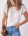 Miracle Back Short Sleeve Sweater