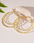 Marigold Plated Double Hoop Earrings