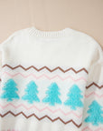 Sofia Trim Drop Shoulder Sweater