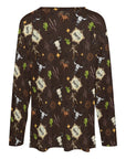 Baha Ranch Western Print Long Sleeve Tee