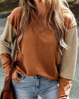 Daphne Sleeves Patchwork Colorblock Hoodie