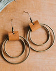 Gold Vintage Hoop Hook Earrings