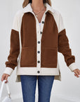 Alia Patchwork Down Fleece Shacket