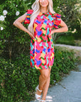 Amaia Ruffle Sleeve Shift Dress
