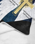I Will Rescue You Angel Wings Throw Blanket 60" x 80" Made in America