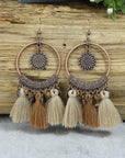 Angie Boho Tasseled Dangle Earrings