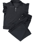 Alyssa Textured Flutter Sleeve Top
