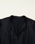 Flounced 3/4 Sleeve Tiered Maxi Dress