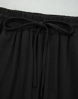 Contrast Trim Hooded Cardigan and Pants Set