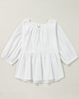 Paula Bow Knot Cutout Back Blouse