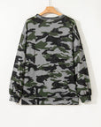 Honey Patchwork Drop Shoulder Sweatshirt