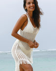 Allie Crochet Fishnet Beach Cover Up