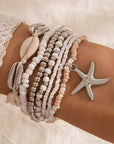 Ariya Seashell Beaded Bracelet Set