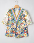 Alayna Woven Half Sleeve PLUS Blouse