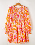 Jane Sleeve Ruffle Mini Dress