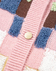 Kiara Pattern Front Cardigan Sweater