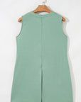Remy Pintuck Sleeveless Loose Romper