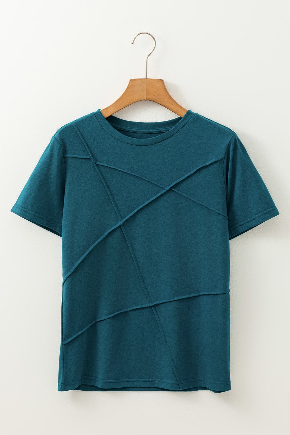 Galilea Toothpick Stripe Round Neck Top