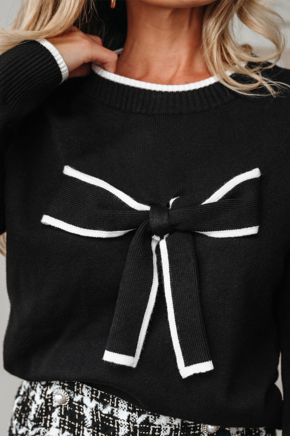 Malaysia accent Holiday Cropped Sweater