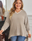 Lilianna Sleeve High Low PLUS Top