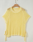 Celine Tied Short Sleeve Sweater