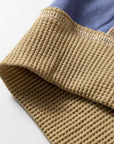 Alaina Waffle Patchwork Oversize Sweatshirt