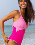 Nina Ric Rac Trim One Piece Swimsuit