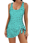 Baha Ranch Cattle Brands Skirted Swimsuit