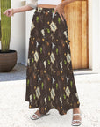 Baha Ranch Western Symbols Tiered Prairie Maxi Skirt
