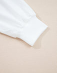 Clare Contrast Stitching Oversize Sweatshirt