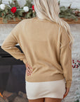 Theresa Detail Christmas Dolman Sweater