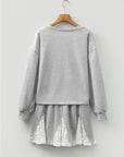 Amelia Patchwork Drop Shoulder Pullover